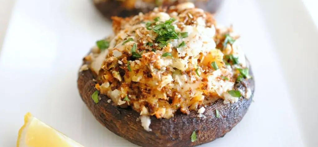 Smoked Oyster Stuffed Mushrooms